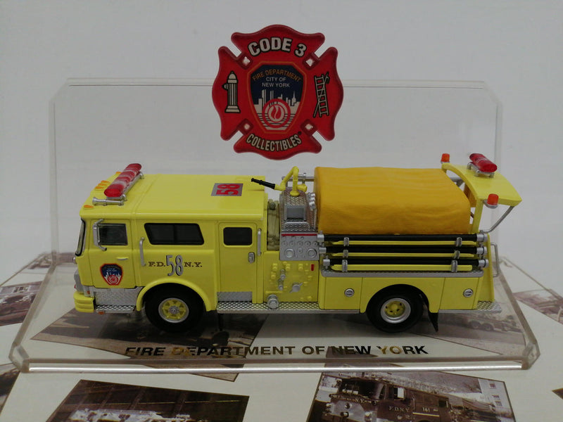 Load image into Gallery viewer, CODE 3 COLLECTIBLES 1/64 FIRE DEPARTMENT OF NEW YORK Diecast Model– Used