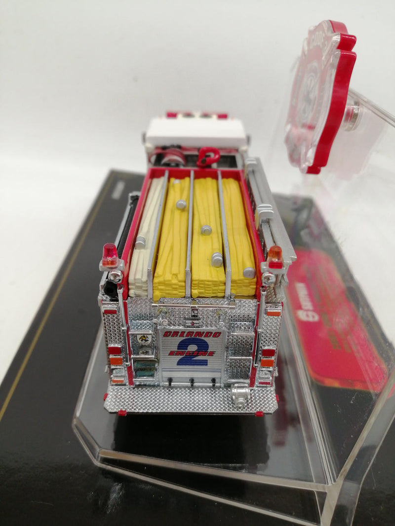 Laden Sie das Bild in Galerie -Viewer, CODE 3 1/64 ORLANDO FIRE DEPARTMENT Diecast Model– Used