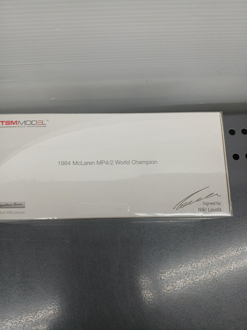 Laden Sie das Bild in Galerie -Viewer, TSM McLaren MP4/2 WC 1984 1/43 Scale Car– Used