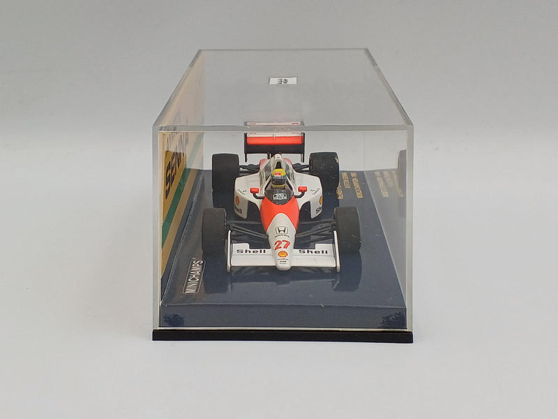 Laden Sie das Bild in Galerie -Viewer, MINICHAMPS McLaren Honda MP4/5B 1/43 Scale Car– Used