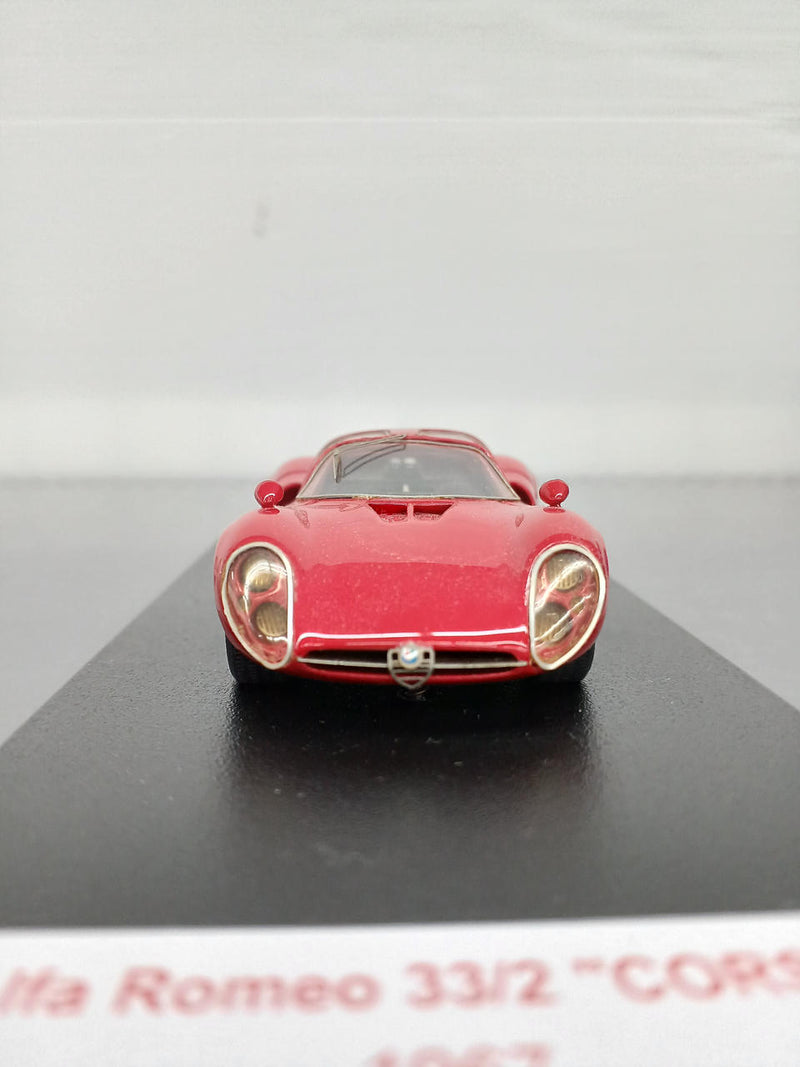Laden Sie das Bild in Galerie -Viewer, Tecnomodel Alfa Romeo 33/2 CORSA 1967 1/43 Scale Model Car– Used