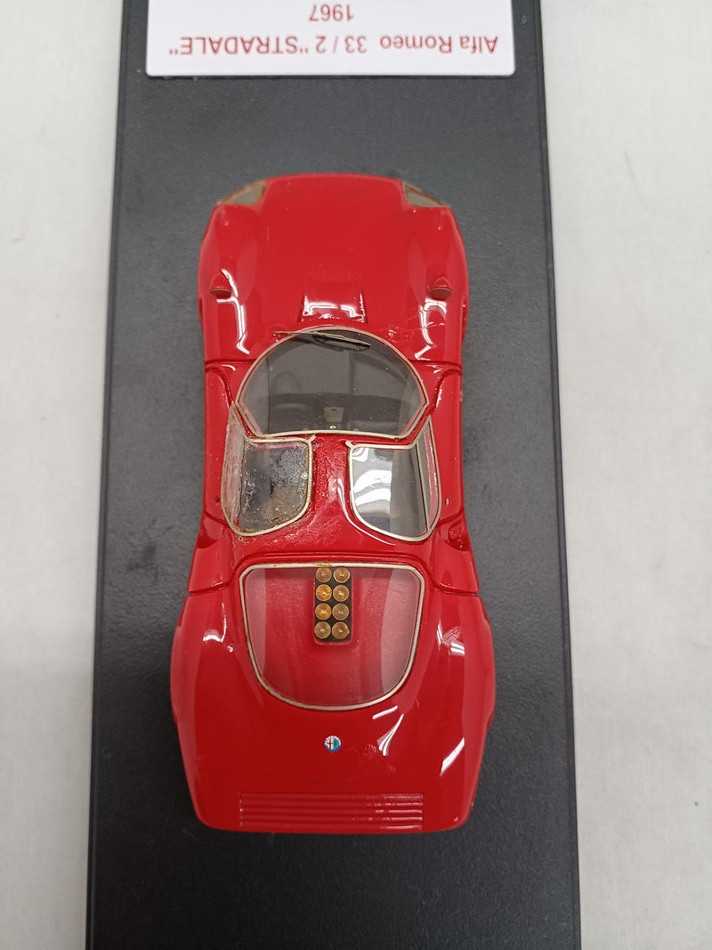 Laden Sie das Bild in Galerie -Viewer, Tecnomodel Alfa Romeo 33/2 Stradale 1967 1/43 Scale Car– Used