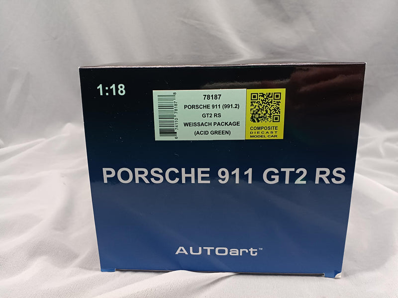 Load image into Gallery viewer, AUTOart PORSCHE 911 GT2 RS 1/18 Diecast Car– Used