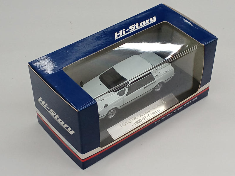 Load image into Gallery viewer, INTERALLIED/HI-STORY HS058WH TOYOTA CELICA COUPE 1800 GT-T (SMASH WHITE) 1/43– Used
