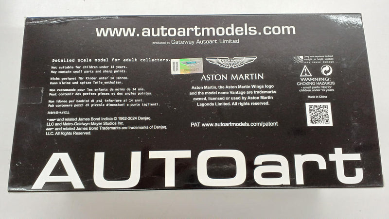 Load image into Gallery viewer, AUTOart Aston Martin DB5 James Bond Car 1/18 Diecast Car– Used