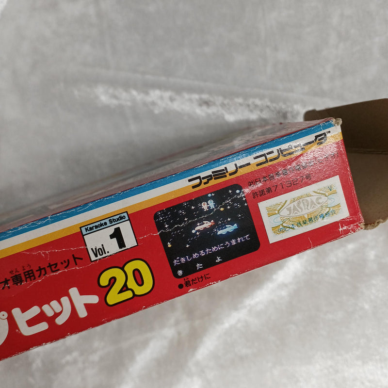 Laden Sie das Bild in Galerie -Viewer, BANDAI Karaoke Studio Top Hit 20 VOL.1 Famicom (NES) soft Japanese Version -Used