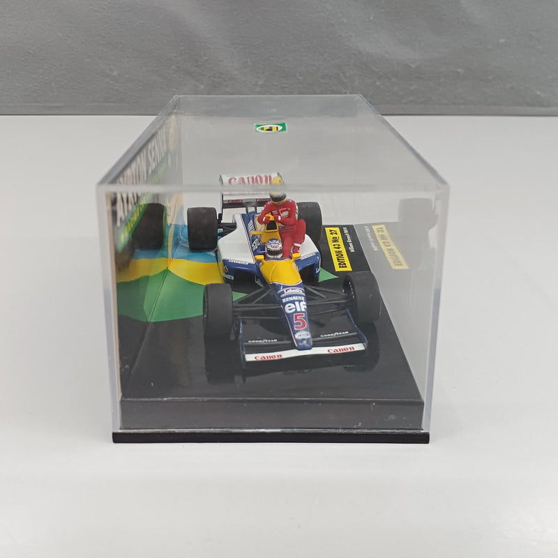 Cargue la imagen en el visor de la galería, MINICHAMPS Senna & Mansell British GP 1991 1/43 Scale Set– Used