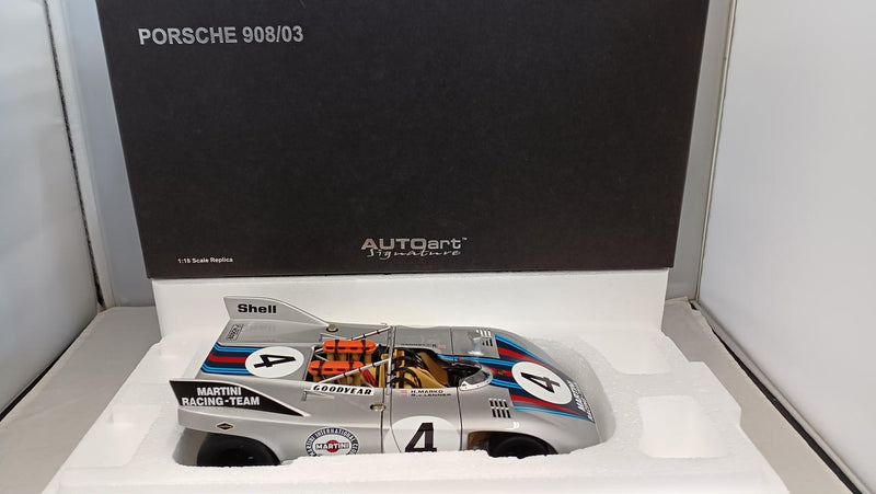 Laden Sie das Bild in Galerie -Viewer, AUTOart 1/18 Porsche 908/03 Nurburgring '71 1/18 Scale Model Car– Used