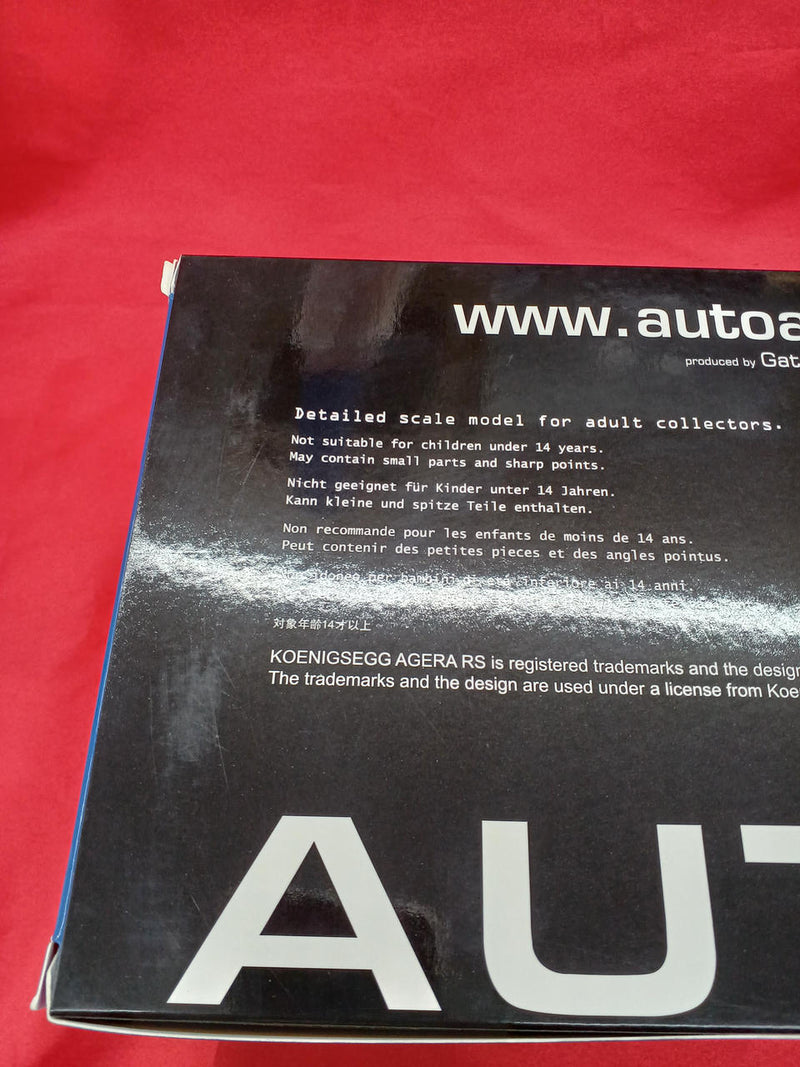 Laden Sie das Bild in Galerie -Viewer, AUTOart 79024 1/18 Koenigsegg Agera RS Diecast Model Car