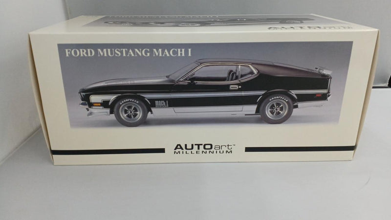 Load image into Gallery viewer, AUTOART MILLENNIUM 1/18 FORD MUSTANG MACH I FASTBACK '71 (Black)– Used