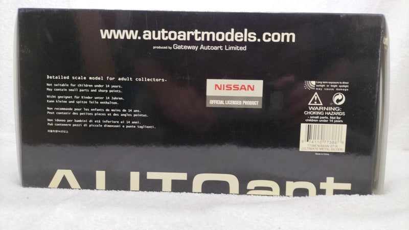 Load image into Gallery viewer, AUTOart NISSAN GT-R 1/18 Diecast Car– Used