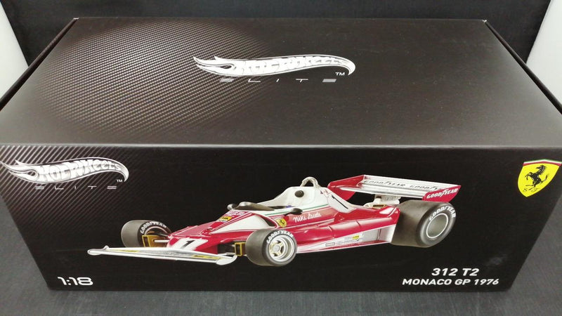 Cargue la imagen en el visor de la galería, HOT WHEELS 312 T2 MONACO GP 1976 1/18 Scale Diecast Car– Used