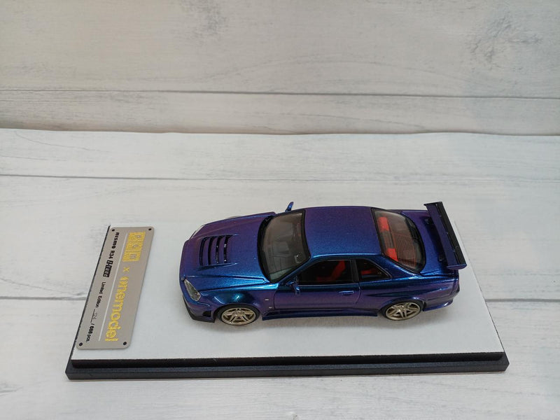 Cargue la imagen en el visor de la galería, NISMO R34 GT-R Z-TUNE Metallic Purple 1/43 Scale Car– Used