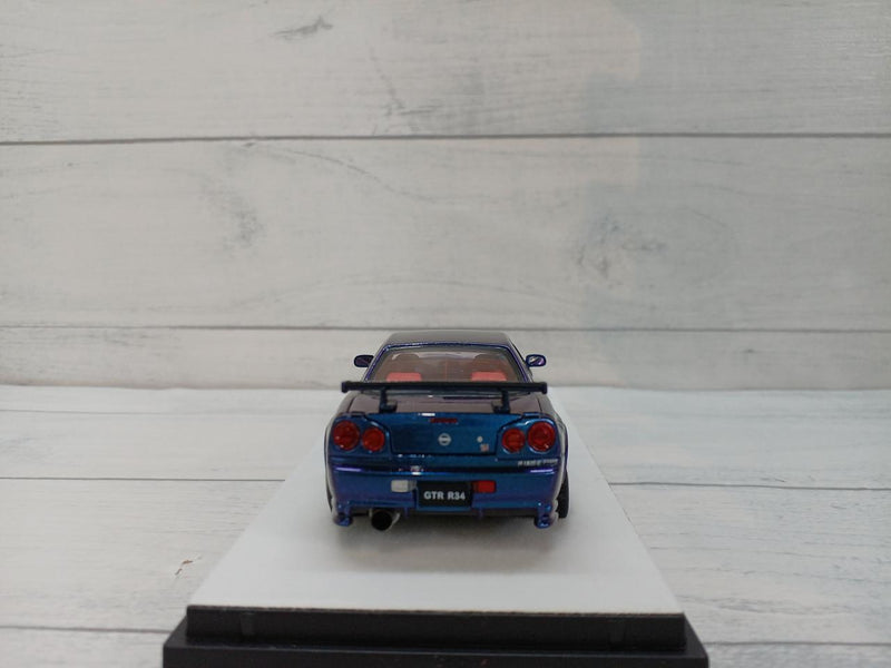 Cargue la imagen en el visor de la galería, NISMO R34 GT-R Z-TUNE Metallic Purple 1/43 Scale Car– Used
