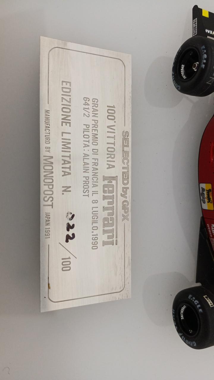 Chargez l'image dans la visionneuse de la galerie, MONOPOST Limited Edition (100 pcs) Ferrari 1/43 Scale Car– Used