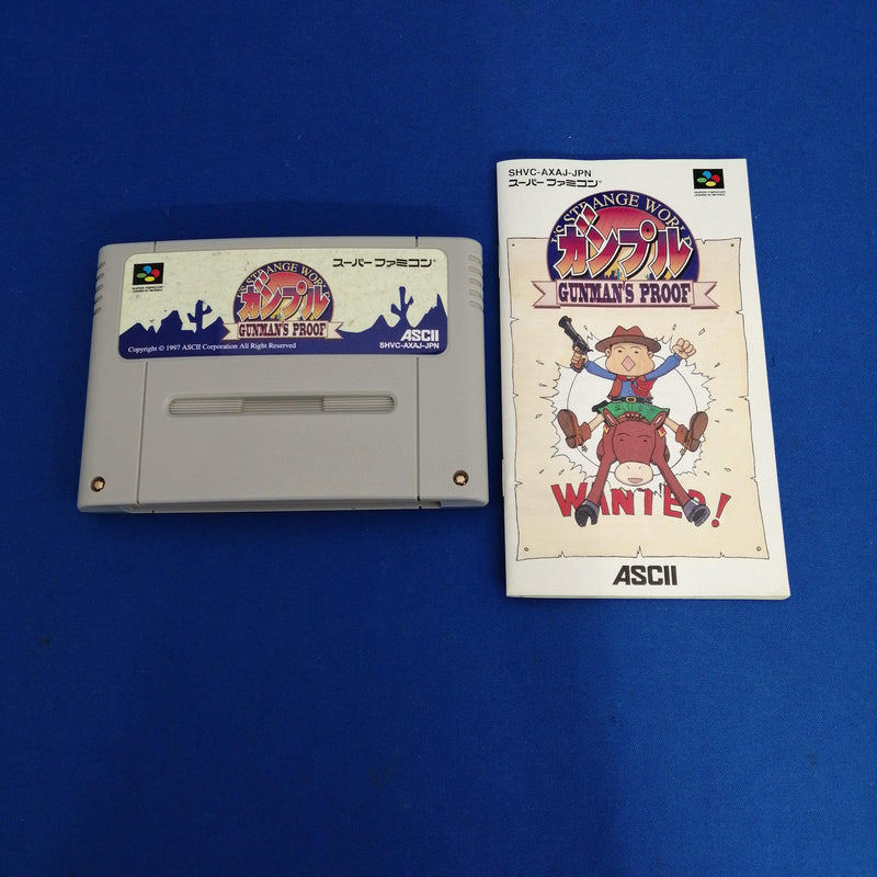Cargue la imagen en el visor de la galería, ASCII Gunple: Gunman's Proof Super Famicom (SFC) soft Japanese Version -Used