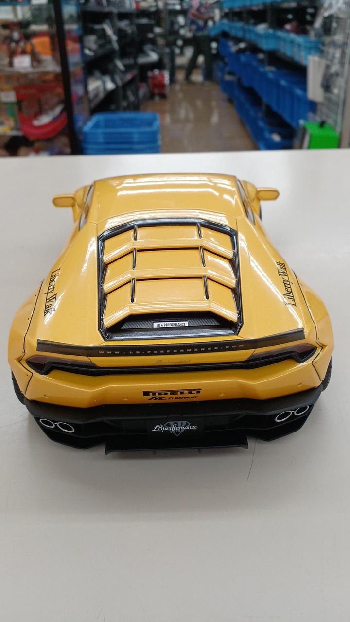 Load image into Gallery viewer, AUTOart Liberty Walk Metallic Yellow Lamborghini Huracan 1/18 Scale Model Car– Used
