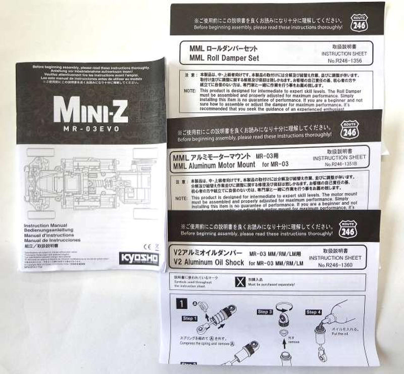 Laden Sie das Bild in Galerie -Viewer, KYOSHO 32795 Mini-Z Racer MR-03EVO Chassis Set W-MML 8500KV - Used