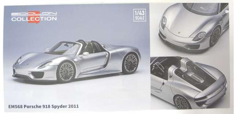 Laden Sie das Bild in Galerie -Viewer, EIDOLON Collection 1/43 Porsche 918 Spyder 2011 (Signal Yellow)– Used
