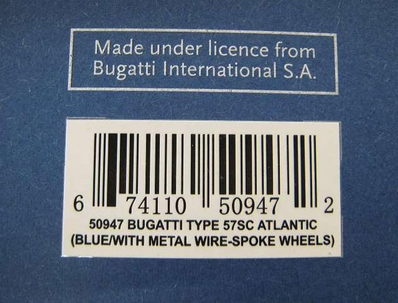Cargue la imagen en el visor de la galería, AUTOART Bugatti Type 57SC Atlantic 1938 1/43 Scale Car– Used