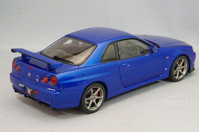 Cargue la imagen en el visor de la galería, AUTOart 1/18 Nissan Skyline GT-R (R34) V-spec II Bayside Blue