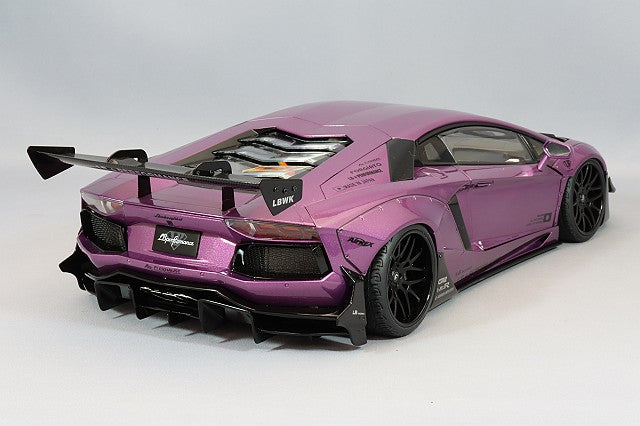 Cargue la imagen en el visor de la galería, AUTOart 1/18 LB-WORKS Lamborghini Aventador Limited Edition Metallic Purple / Carbon Black Hood