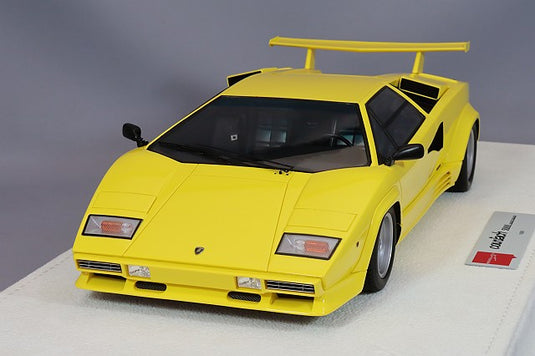 EIDOLON 1/18 Lamborghini Countach LP5000 QV 1988 Yellow / Black Interior