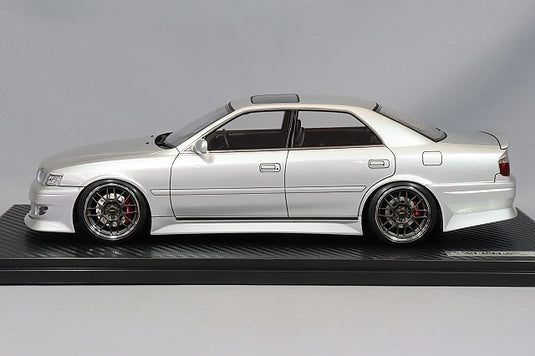Ignition Model 1/18 VERTEX JZX100 Chaser Silver w/ BBS RG-R Type 18-inch Wheels (Polished/Gunmetallic) IG3323