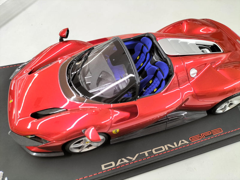 Load image into Gallery viewer, BBR FERRARI SP3 DAYTONA ROSSO MAGMA 1/18 Scale Car– Used