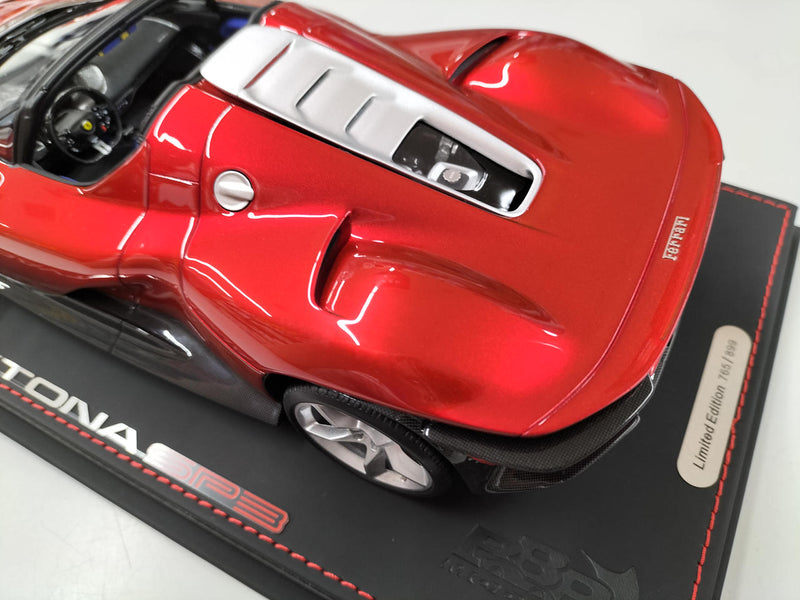 Load image into Gallery viewer, BBR FERRARI SP3 DAYTONA ROSSO MAGMA 1/18 Scale Car– Used