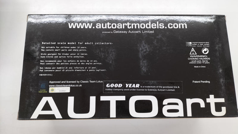 Load image into Gallery viewer, AUTOart TEAM LOTUS TYPE 72E 1973 1/18 Diecast Car– Used