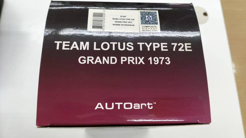 Load image into Gallery viewer, AUTOart TEAM LOTUS TYPE 72E 1973 1/18 Diecast Car– Used