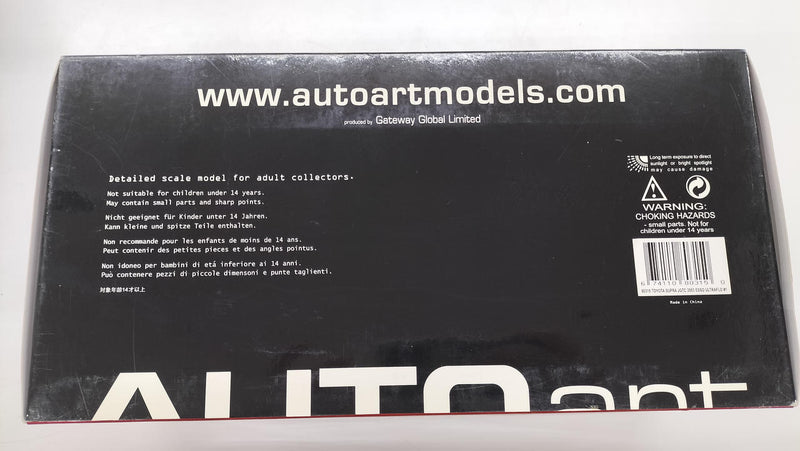 Load image into Gallery viewer, AUTOart SUPRA JGTC 2003 1/18 Diecast Car– Used
