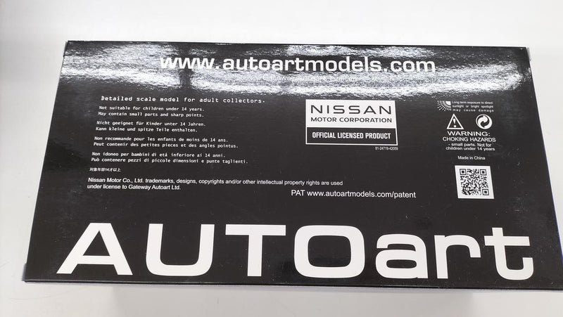 Load image into Gallery viewer, AUTOart Nismo R34 GT-R Z-TUNE Bayside Blue 1/18 Diecast Car– Used