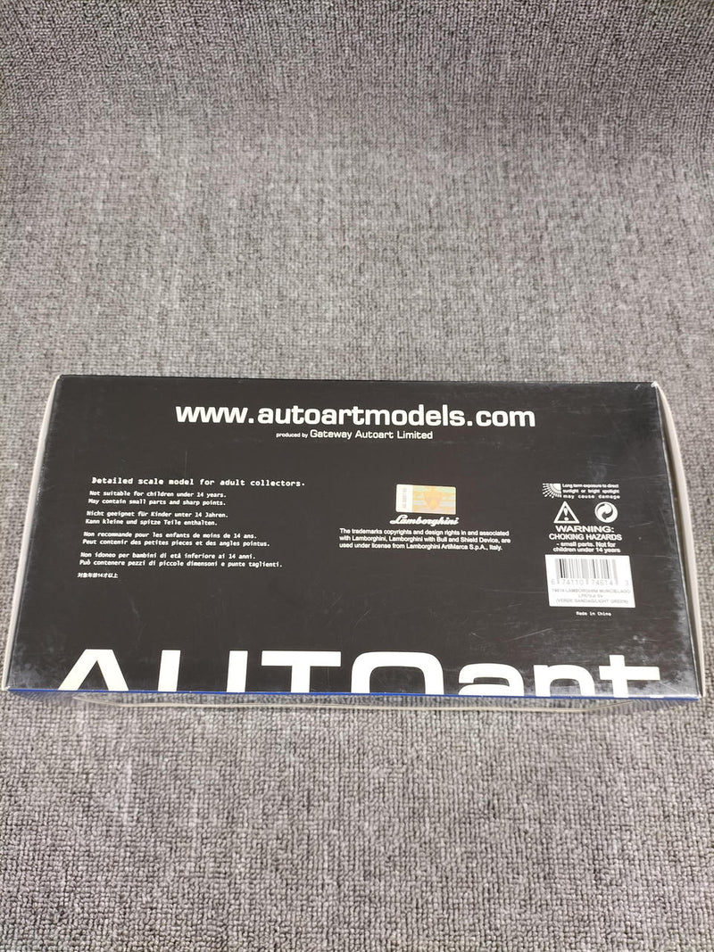 Load image into Gallery viewer, AUTOart LP670-4 SV Light Green 1/18 LAMBORGHINI MURCIELAGO Scale Car– Used