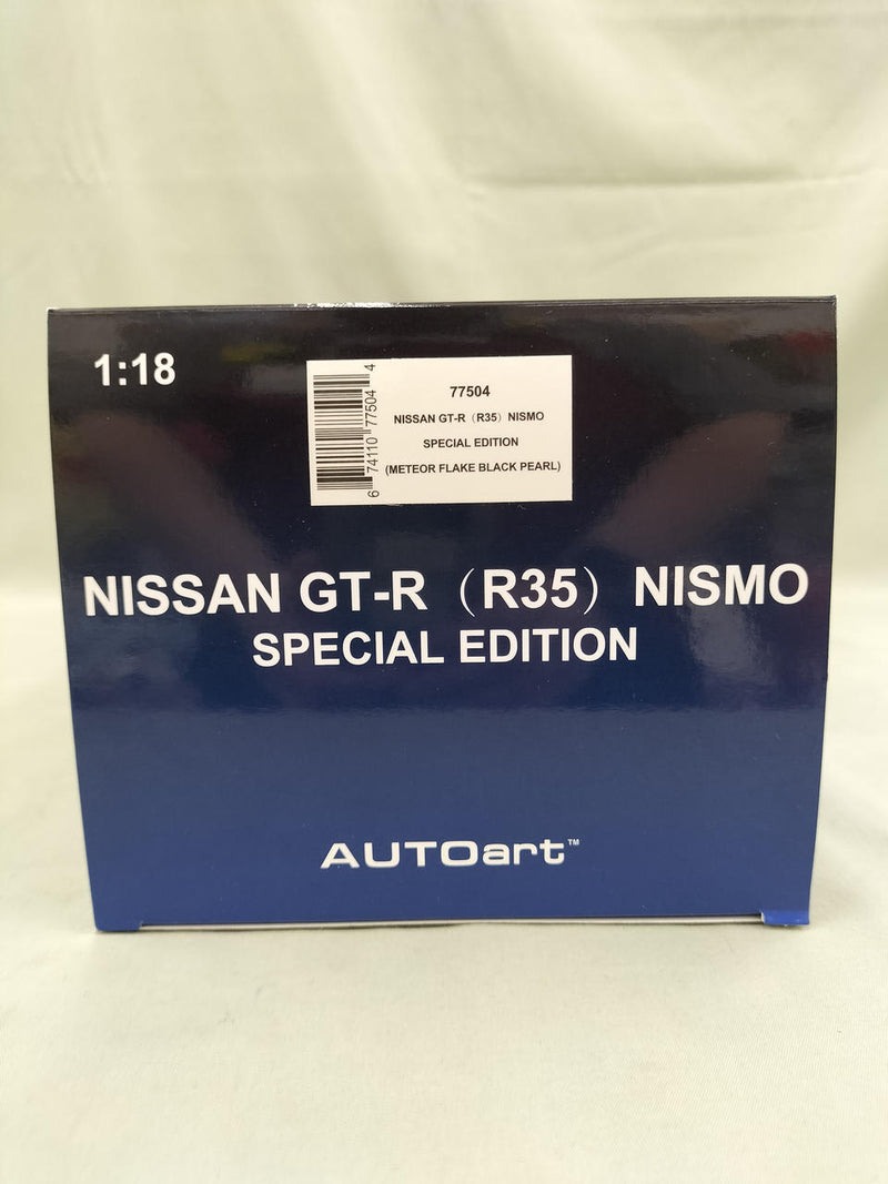 Load image into Gallery viewer, AUTOart Meteor Flake Black Pearl GT-R R35 NISMO SPECIAL EDITION 1/18 Scale Car– Used