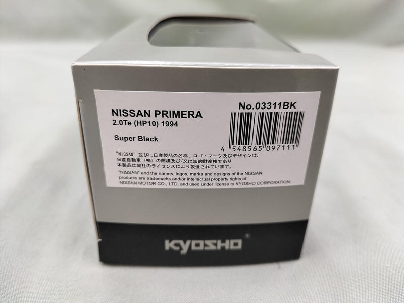 Cargue la imagen en el visor de la galería, KYOSHO SUPER BLACK NISSAN PRIMERA 2.0TE 1/43 Scale Model Car– Used