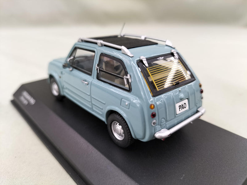 Cargue la imagen en el visor de la galería, KYOSHO AQUA GRAY NISSAN PAO 1/43 Scale Model Car– Used