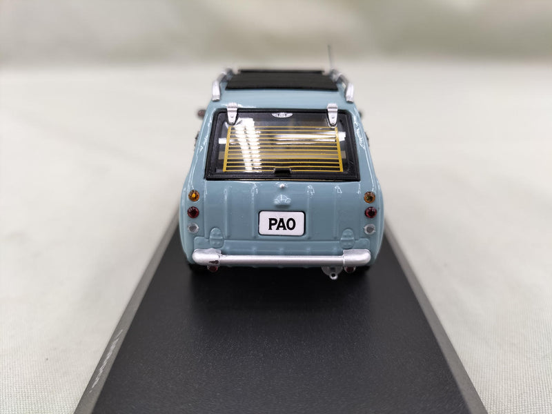 Cargue la imagen en el visor de la galería, KYOSHO AQUA GRAY NISSAN PAO 1/43 Scale Model Car– Used