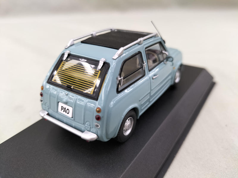 Cargue la imagen en el visor de la galería, KYOSHO AQUA GRAY NISSAN PAO 1/43 Scale Model Car– Used