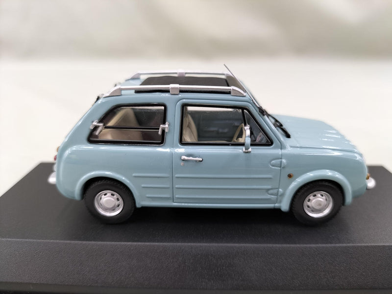 Cargue la imagen en el visor de la galería, KYOSHO AQUA GRAY NISSAN PAO 1/43 Scale Model Car– Used