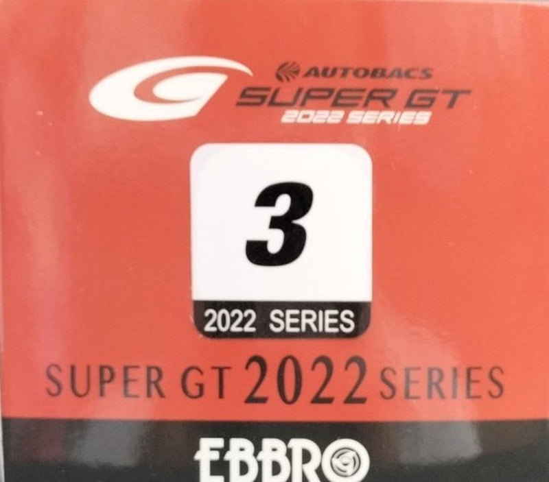 Cargue la imagen en el visor de la galería, EBBRO SUPER GT500 2022 NO.3 1/43 Diecast Car– Used