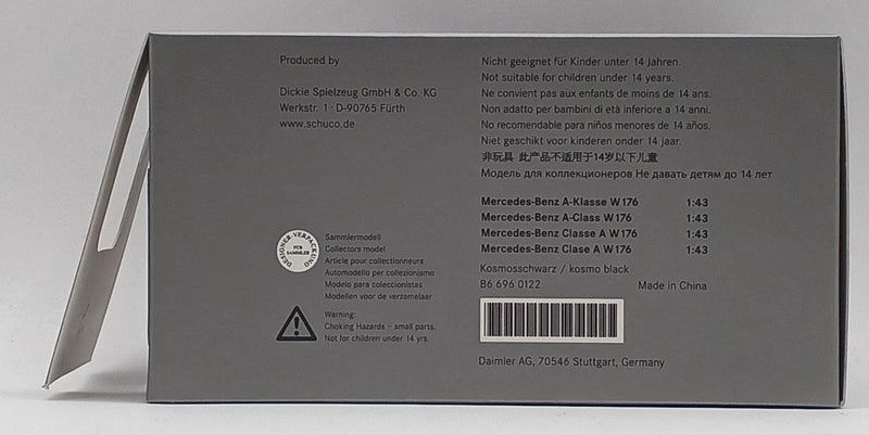 Cargue la imagen en el visor de la galería, MERCEDES BENZ A-Klasse Black 1/43 Scale Car– Used