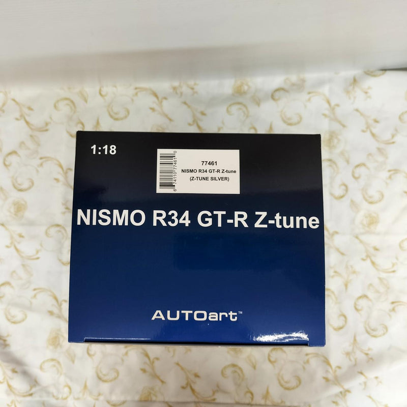 Load image into Gallery viewer, AUTOart NISMO R34 GT-R Z-TUNE Silver 1/18 Diecast Car– Used
