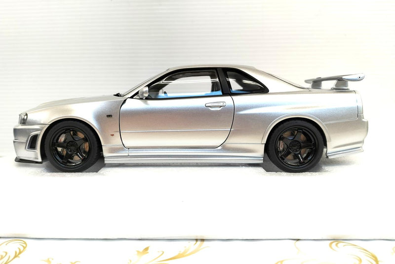 Load image into Gallery viewer, AUTOart NISMO R34 GT-R Z-TUNE Silver 1/18 Diecast Car– Used