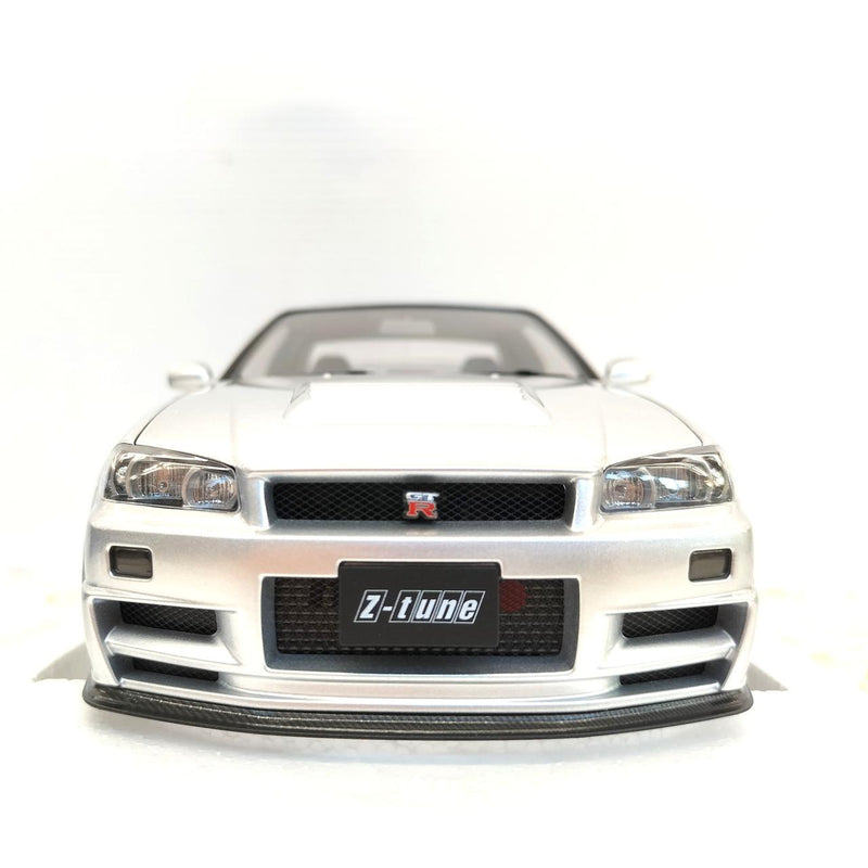Load image into Gallery viewer, AUTOart NISMO R34 GT-R Z-TUNE Silver 1/18 Diecast Car– Used
