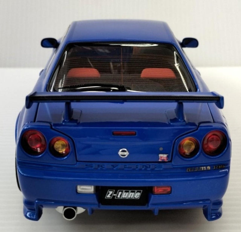 Load image into Gallery viewer, AUTOart Nismo R34 GT-R Z-tune Bayside Blue 1/18 Scale Car– Used