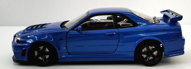 Load image into Gallery viewer, AUTOart Nismo R34 GT-R Z-tune Bayside Blue 1/18 Scale Car– Used