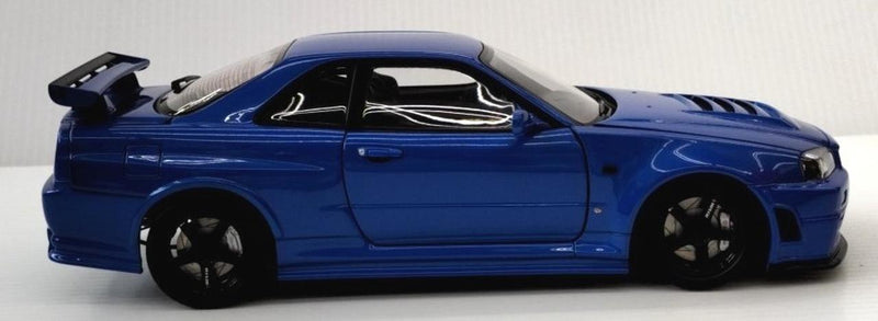 Load image into Gallery viewer, AUTOart Nismo R34 GT-R Z-tune Bayside Blue 1/18 Scale Car– Used