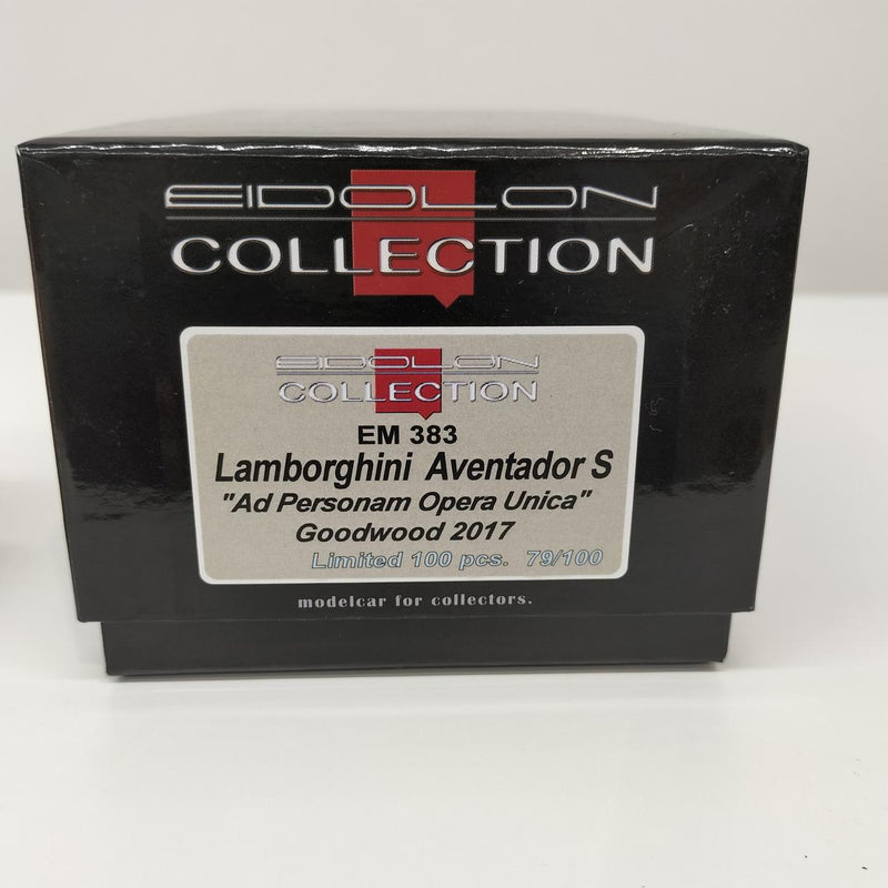 Chargez l'image dans la visionneuse de la galerie, EIDOLON EM383 Lamborghini Aventador S 1/43 Scale Car– Used